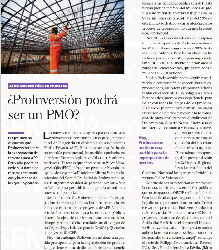 El Ejecutivo ha dispuesto que ProInversión lidere la expropiación de terrenos para APP. Pero sólo podrá hacerlo si la dotan de recursos económicos y humanos de los que hoy carece.